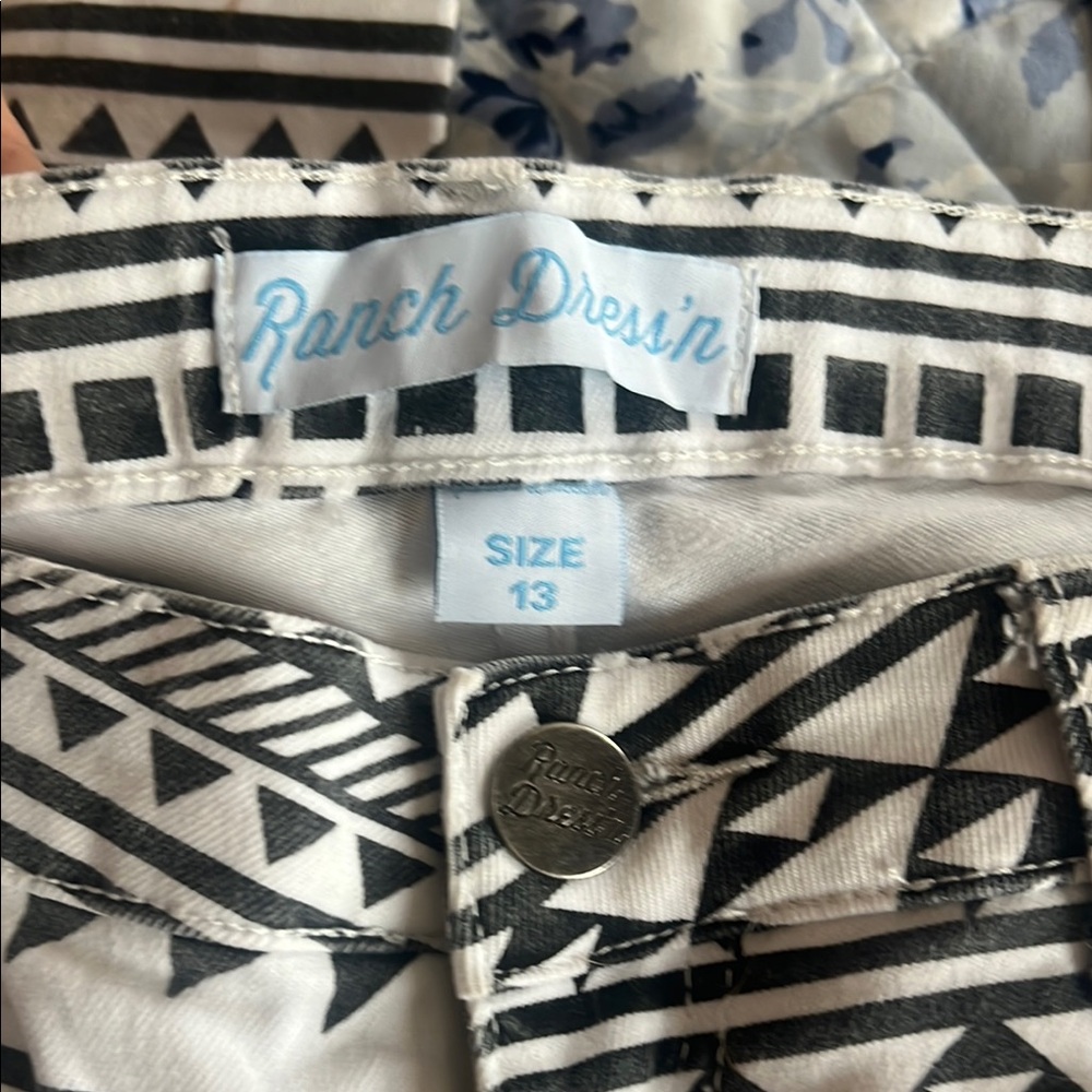 Black and White Women Jeans